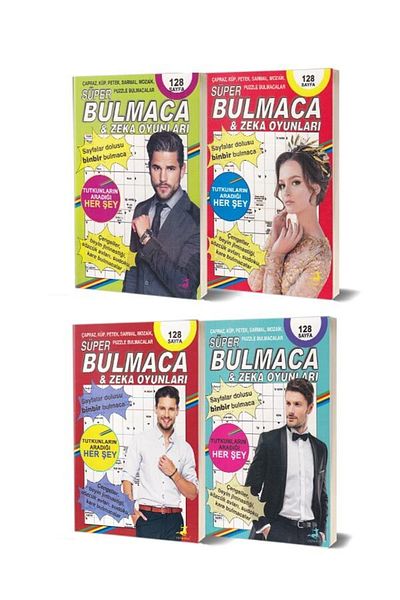 Olimpos Super Puzzle and Brain Teaser Set - 4 Books