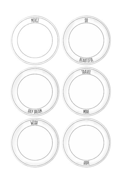 The Mia Daily Tunes Serving Plate Set of 6 - 26 Cm
