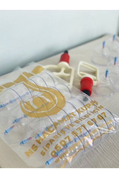 NS MEDİKAL SAĞLIK 5 Cm Ns Hacamat Kupası 100 Adet & 1 Adet Hacamat Pompası