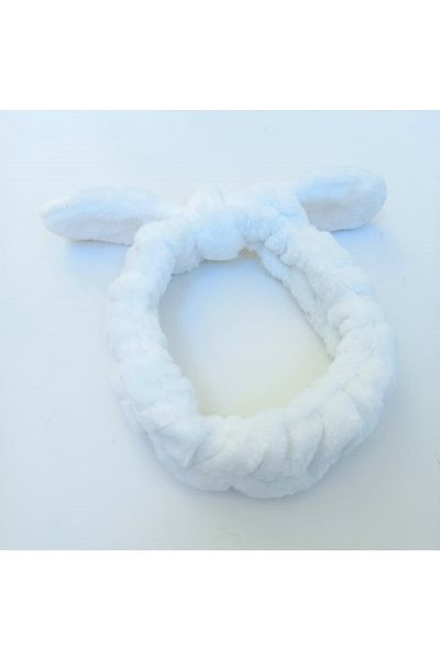 Alingo Plush Rabbit Ear Model Children's White Hair Band