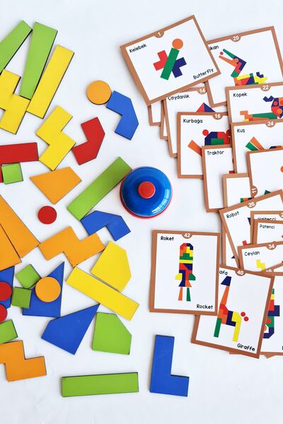 metafortoys Neşeli Şekiller Dikkat Ve Odaklanmayı Geliştiren Zeka Oyunu