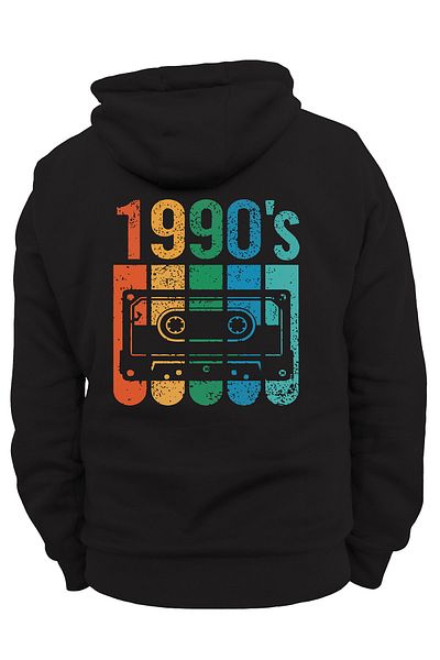 remonz Έντυπα 3 Ipl της δεκαετίας του 1990. Ανυψωμένο 100% βαμβάκι, φλις εσωτερικά, πολύ χοντρό φούτερ