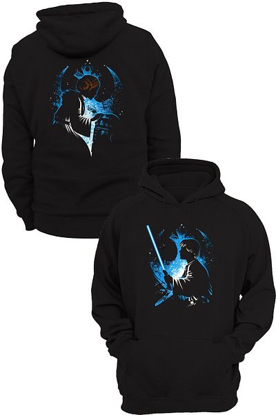 remonz Star Wars Διπλό Τυπωμένο, 100% Βαμβάκι, 3 Κλωστές. Ανυψωμένο, Fleece Εσωτερικά, Πολύ Χοντρό Hoodie