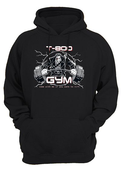 remonz Φούτερ με κουκούλα με κουκούλα Terminator T-800 Gym με στάμπα χωρίς φερμουάρ