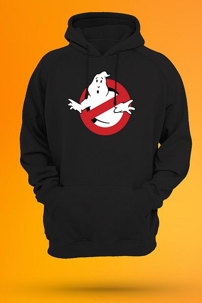 remonz Φούτερ με κουκούλα Ghostbusters με στάμπα χωρίς φερμουάρ