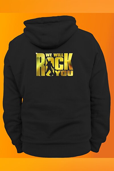 remonz Світшот з капюшоном без застібки та принтом на грудях