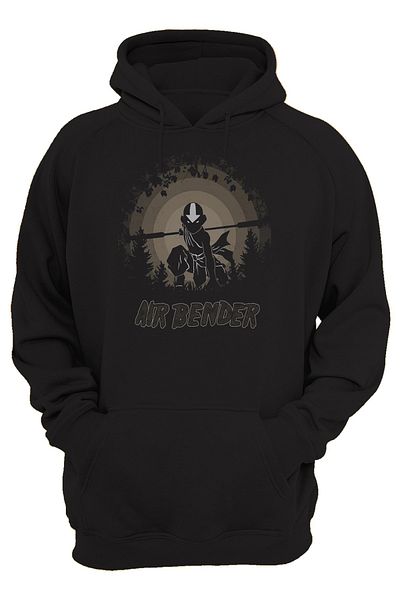 remonz Avatar Airbender με στάμπα μπροστά, 100% βαμβάκι, 3 κλωστές. Ανυψωμένο, Fleece Εσωτερικά, Πολύ Χοντρό Hoodie