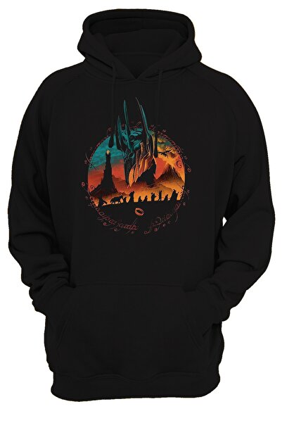 remonz Lotr ο Άρχοντας των Δαχτυλιδιών Sauron Printed 3 Ipl. Φούτερ με ράστερ...