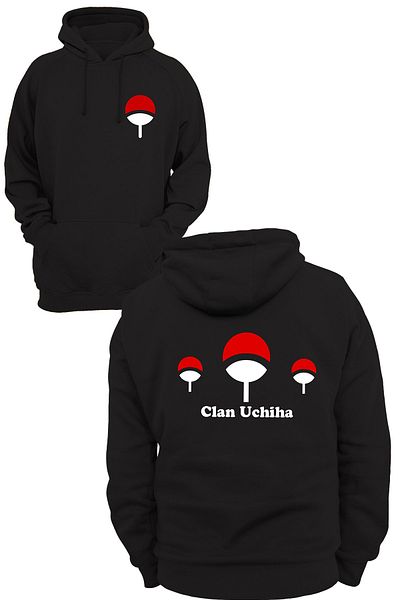 remonz Clan Uchiha Εκτυπωμένο 3 Ipl. Ανυψωμένο 100% βαμβάκι, φλις εσωτερικά, πολύ χοντρό φούτερ