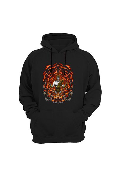 remonz The Kings of the Forest Series Wukong Monkey Printed Thick Hooded Sweatshirt Hoodie