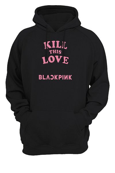 remonz Φούτερ με κουκούλα με κουκούλα Blackpink Kill This Love Couple με στάμπα χωρίς φερμουάρ