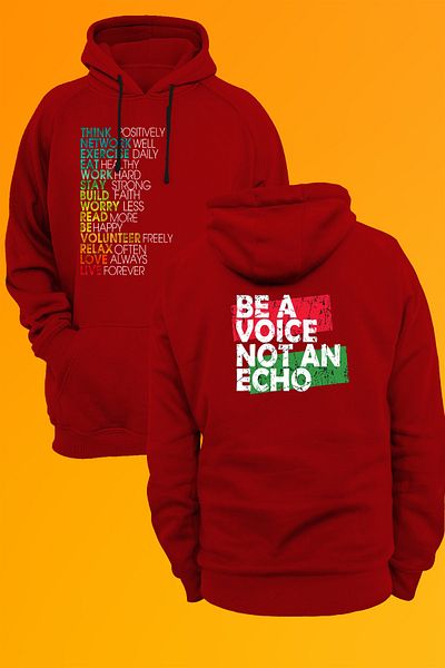 remonz Φούτερ με κουκούλα Be A Voice Not An Echo