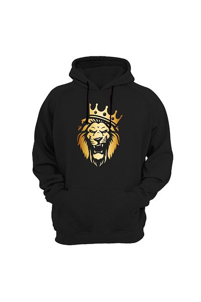 remonz Σειρά Kings of the Forest Φούτερ με κουκούλα με κουκούλα με στάμπα Lion King