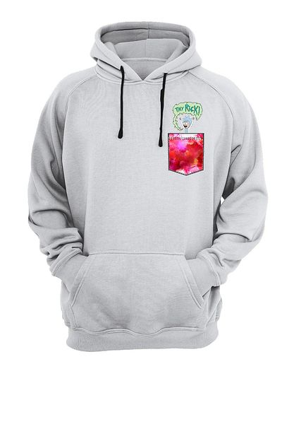 remonz Φούτερ με κουκούλα με στάμπα Pocket Rick
