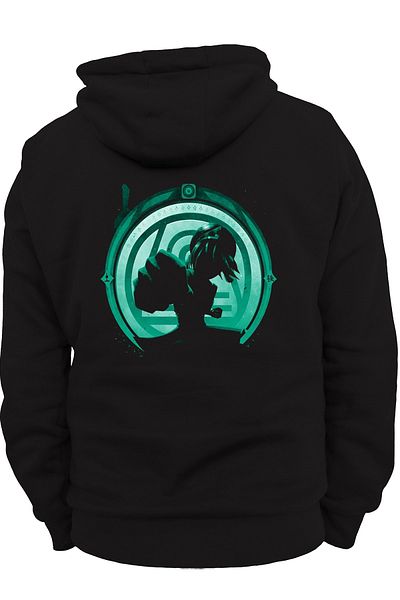 remonz Avatar Earthbender με στάμπα στην πλάτη 100% βαμβακερό ριψί φλις εσωτερικά πολύ χοντρό φούτερ με κουκούλα