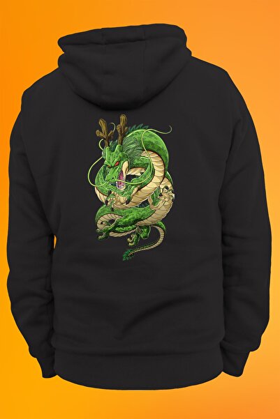 remonz Світшот з капюшоном і принтом Dragonball Shenron