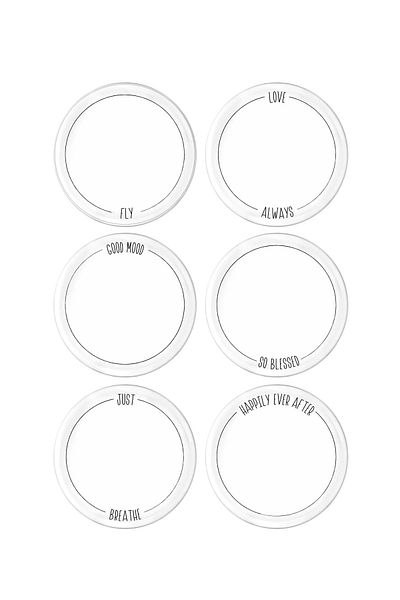 The Mia Daily Tunes Cake Plate Set of 6 - 19 Cm
