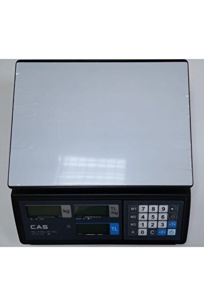 CAS Lcd Fiyat Hesaplamalı Terazi – Düz Kefe Er Jr 30 Kg | Hassas Ve Dayanıklı