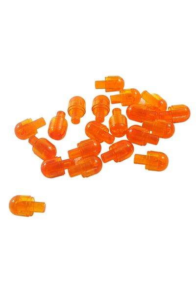 LEGO Original Custom Accessory Mini Figure Bionicle Barraki Eye Light Transparent Orange 4 Pieces Will Be Sent
