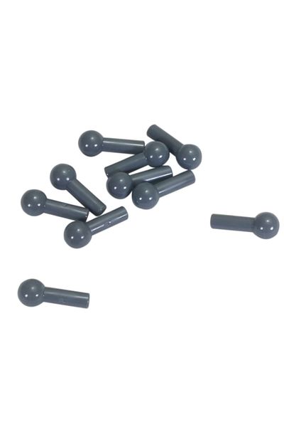 LEGO Original Custom Accessory Moc Minifigure Technic Bar 1l Tow Ball Dark Gray 2 Pieces to Ship