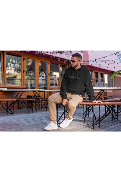 Usaspor Лондонська худі з капюшоном і білим принтом