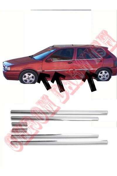 darwish Fiat Tipo Krom Yan Çıtası 6 Parça Paslanmaz Çelik