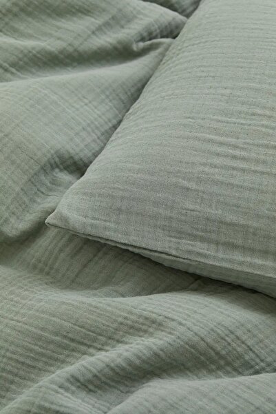 Anne Sesi Bürümcük Müslin Bebek Nevresim Takımı 70x120 Cm %100 Pamuk 15 Cm Ya...