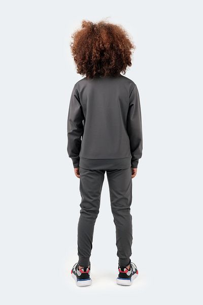 Slazenger Dıffer Unisex Kids Tracksuit Set Dark Gray