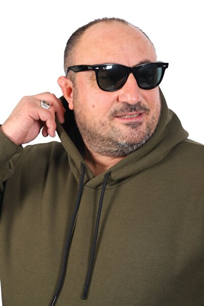 MocGrande Plus Size Men's Basic Sweat Hooded 11700