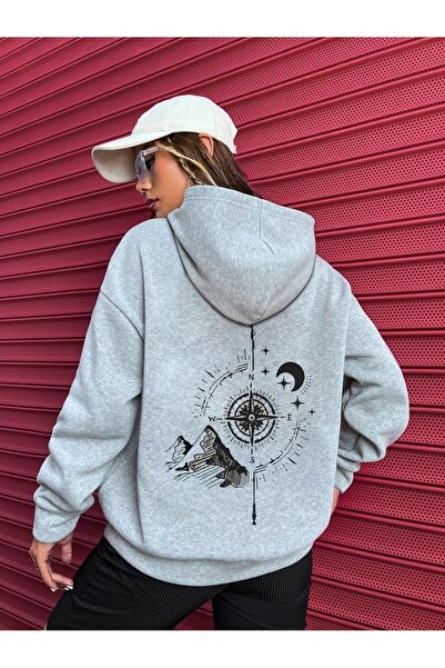 Machetta Πυξίδα μεγέθους Πυξίδας ειδικής σχεδίασης φούτερ North με στάμπα