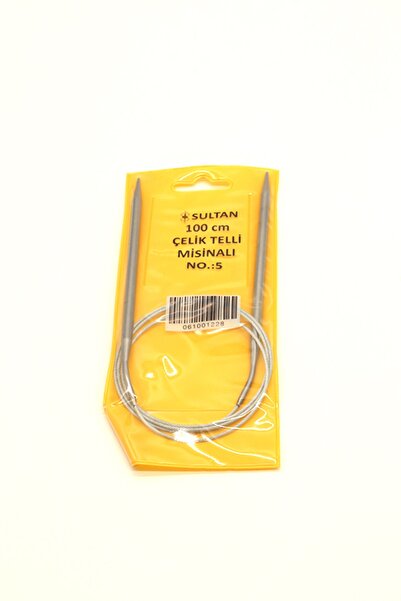 Sultan Сталева спиця для в'язання з дротяною ниткою 100 см 5 мм