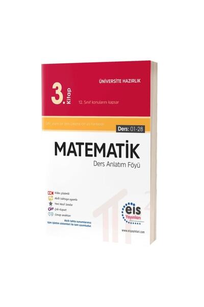 eis Yayınları Eis Yks Ayt Daf Matematik 3. Kitap Ders Anlatım Föyü 12. Sınıf ...