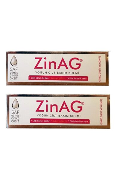 ZİNAG Intensive Skin Silver Additive Care Cream - 30 Ml 2 Pieces