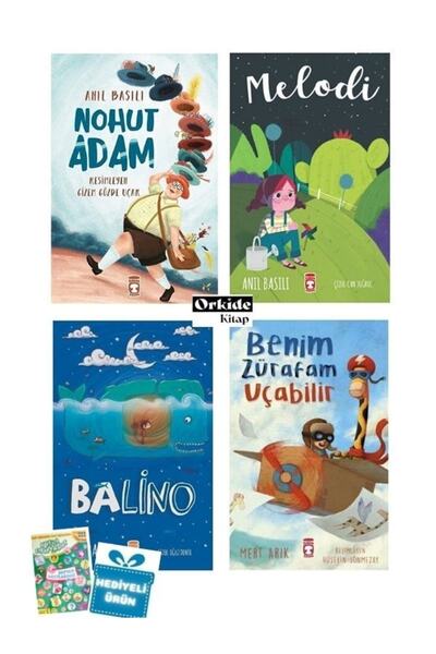 Timaş Çocuk Sticker Dergi Hediyeli - Nohut Adam - Benim Zürafam Uçabilir - Me...