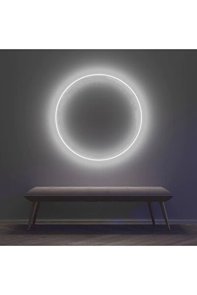 dekoraven Daire Yuvarlak Neon Tabela Neon Yazı Dekoratif Aydınlatma Ve Gece L...