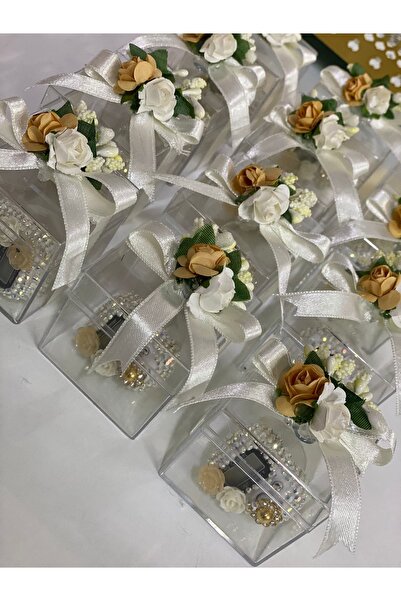 AGH Değerli Hediyeler 20 Adet Mika Kutuda Isme Özel Dağıtmalık Hediye Taşlı Z...