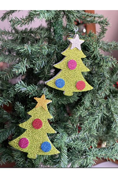 QUEEN AKSESUAR Anul Nou, special de Anul Nou, set de 2 stele aurii și arginti...