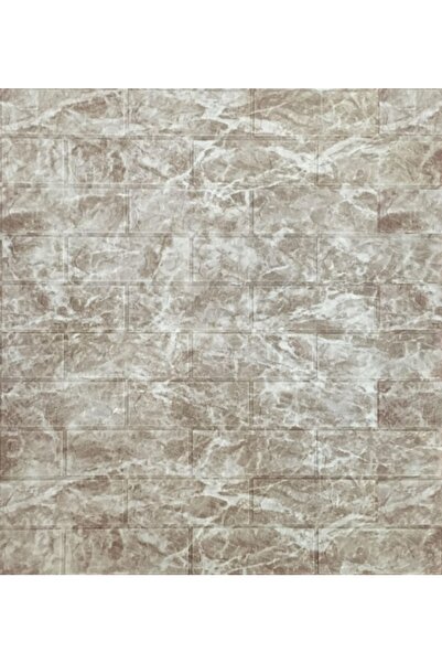 Renkli Duvarlar Salon Antre Kaplama Kendinden Yapışkanl Bej Tuğla Duvar Kağıdı Paneli