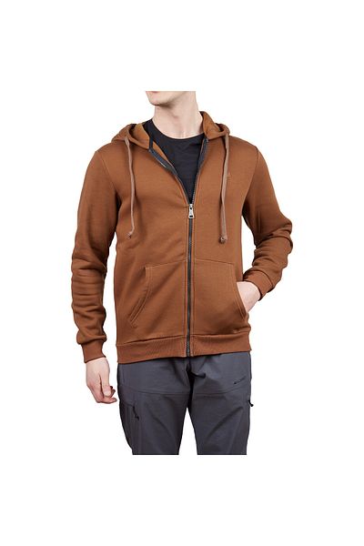 Alpinist Мъжки суитшърт с цип Covert, цвят горчица