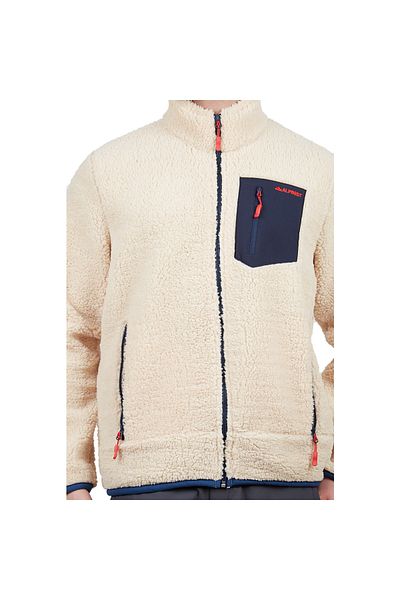 Alpinist Plus Teddy Men's Fleece Jacket Ecru