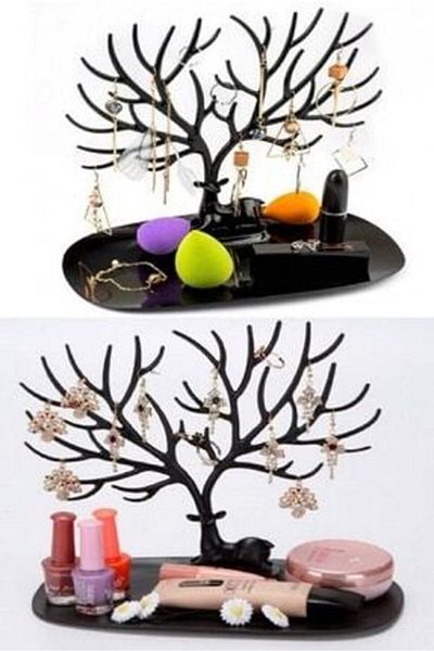 İNDİRİM PRO Black Deer Design Jewelry Stand