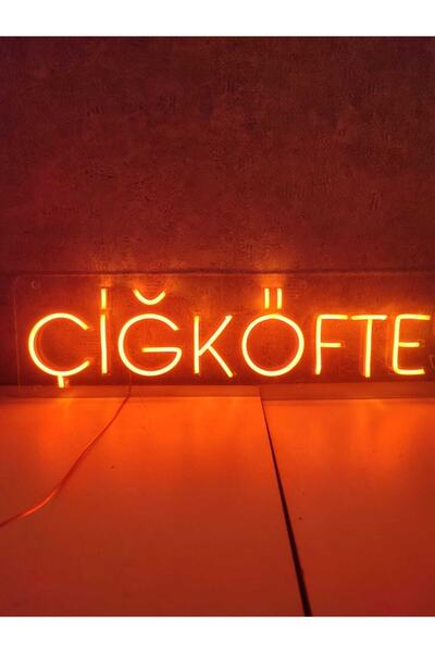 dekoraven Çiğköfte Neon Tabela Neon Yazı Dekoratif Aydınlatma Ve Gece Lambası