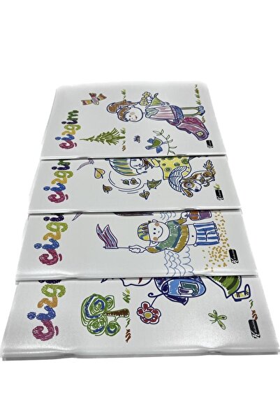 Keskin My Line A4 40 Sheets Checked Wire Stitched Pp Cover Set of 4 School Notebook