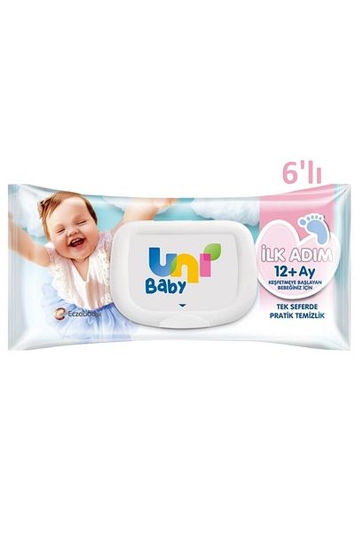Uni Baby 52 Pack First Step Wet Wipes 6 Pack 312 Sheets