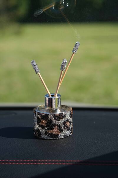 TASARIM ARABAM ATİKE ELİF AKIN Leopar Yuvarlak Kavanoz Koku