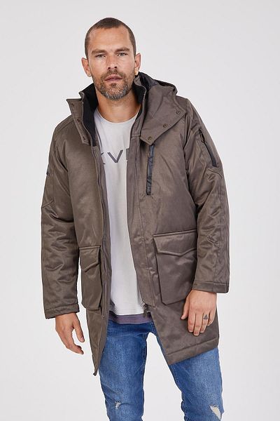 Kevin Ανδρικό φούτερ Parka K207 Γκρι