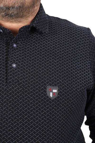 MocGrande Μεγάλο μέγεθος Polo Collar Sweat Impact Mc 22717