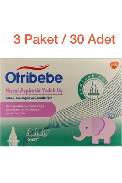 Otribebe Nazal Burun Aspiratörü Yedek Uç Ucu 10*3-30 Adet-yeni