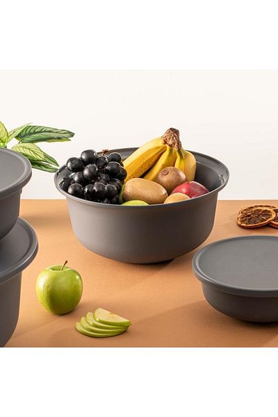 HOMENIVA 4 Size Storage Container Set with Lid - Dough Fermenting Container (7,5 Lt + 4lt + 2lt + 1lt)