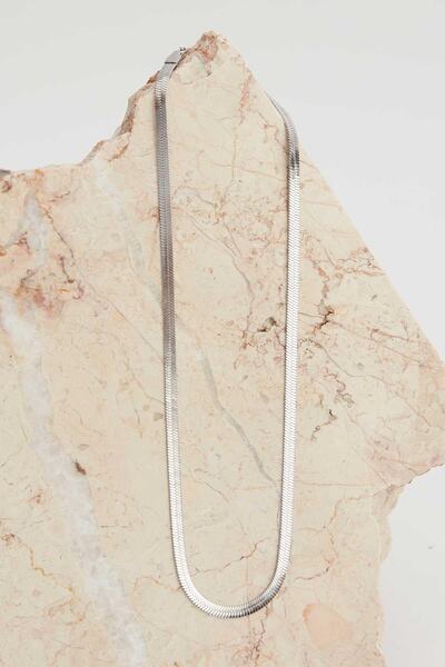 Manuka Thıck Chaın Kolye Gümüş